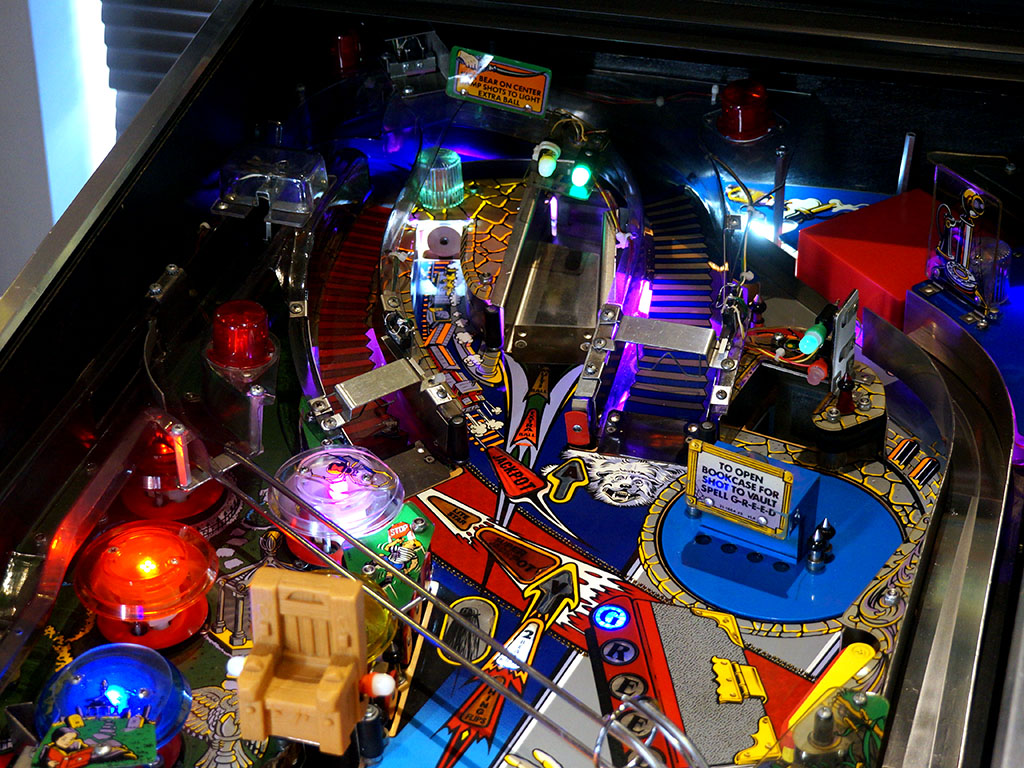 The Addams Family Pinball Machine - Upper Playfield